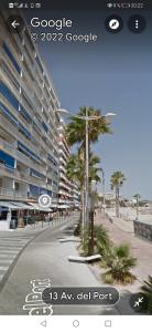 a rendering of a city street with a building at Beach front Esther 4 villajoyosa in Villajoyosa