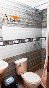 Koupelna v ubytování Alpino Guest House