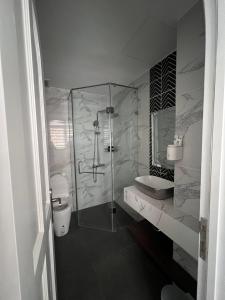 Ванная комната в Sóc Nhím Homestay