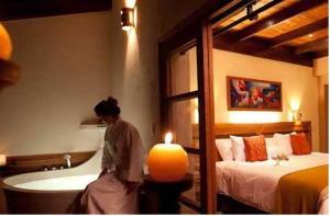 Cama ou camas em um quarto em Casa del Sol Machupicchu