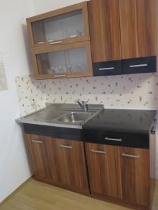 Kuchyňa alebo kuchynka v ubytovaní Apartman Hruba Skala