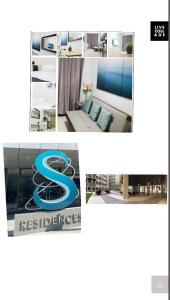 a collage of photos with a sigma sign at S Residences-MOA in Manila