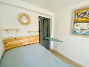 Katil atau katil-katil dalam bilik di Appartement T2 4 Pers - Bord de Mer