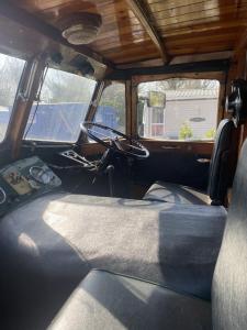 a view of the inside of an old truck at Rare 1954 Renovated Vintage Lorry - Costal Location in Plymouth