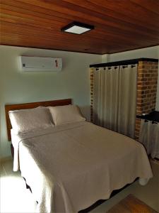 a bedroom with a large bed and a window at MICROCASA DE PRAIA in Angra dos Reis