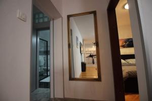 Koupelna v ubytování Moderan apartman u blizini mora