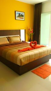 Voodi või voodid majutusasutuse Gypsy Sea View Resort- Phi Phi Island toas