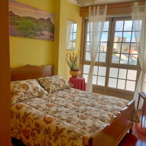 A bed or beds in a room at A casa do clarete