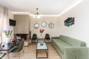 Posezení v ubytování TwinStars Maisonette