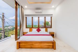 Ένα ή περισσότερα κρεβάτια σε δωμάτιο στο Villa Aviya