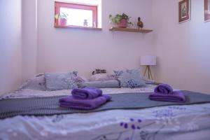 Letto o letti in una camera di Ubytování U Vávrů