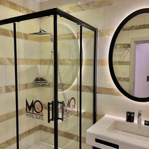 A bathroom at MQ Hotel