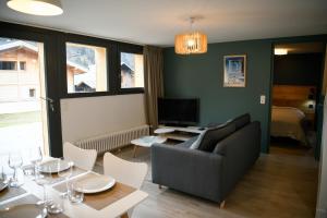 Posezení v ubytování Appartement Vieux Servoz Mt Blanc