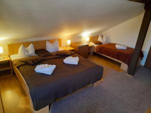 Posteľ alebo postele v izbe v ubytovaní Hotel Džbán