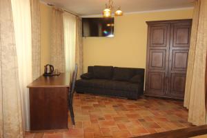 Istumisnurk majutusasutuses Hotel Pelikán