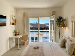 Voodi või voodid majutusasutuse Pathos Guest House toas