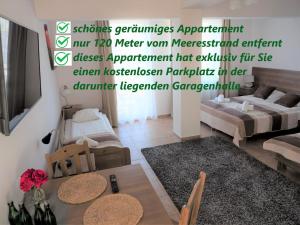 Posteľ alebo postele v izbe v ubytovaní Planeta Apartment Mielno