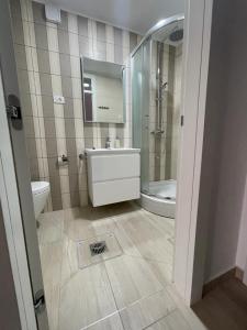 Ein Badezimmer in der Unterkunft Citadela