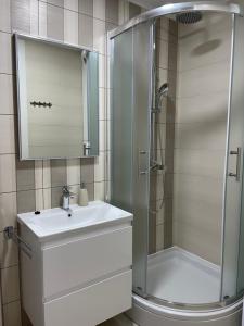 Ein Badezimmer in der Unterkunft Citadela