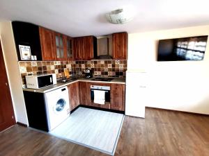 Kjøkken eller kjøkkenkrok på Balkan view apartment