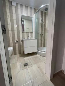Ein Badezimmer in der Unterkunft Citadela