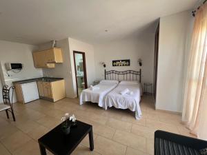 Postel nebo postele na pokoji v ubytování Apartamentos Ortega