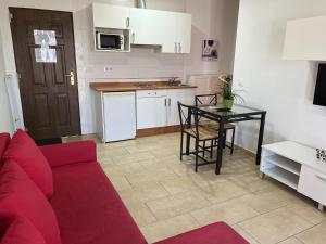 Kuchyň nebo kuchyňský kout v ubytování Apartamentos Ortega