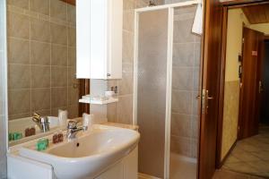 Koupelna v ubytování Hotel Iscla