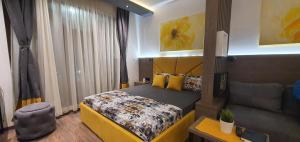 Postel nebo postele na pokoji v ubytování Apartment Sun - President Kop A512