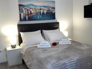 Postel nebo postele na pokoji v ubytování Rooms Marija