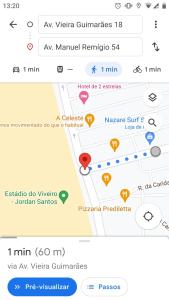 a screenshot of a cell phone with a notification about a number at Sol e praia in Nazaré