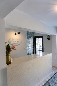 a kitchen with a counter top in a room at Herceg Vila in Trebinje +129 photos