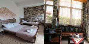 A bed or beds in a room at VARBENIS STUDIOS