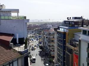 A general view of Isztambul or a view of the city taken from a szállodákat