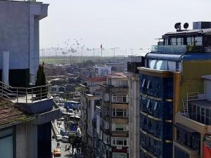 A general view of Isztambul or a view of the city taken from a szállodákat