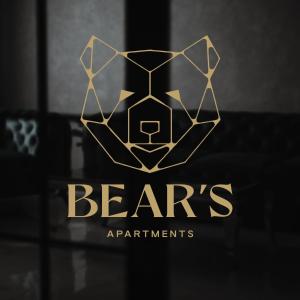 logotipo de una marca de apartamentos de diseño geométrico en Bear's Apartment 2 Alba Iulia, en Alba Iulia