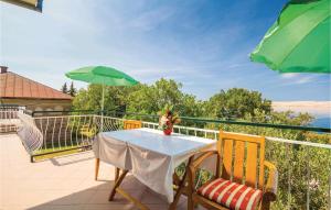 Balkón alebo terasa v ubytovaní Holiday Home Baric Draga Ii