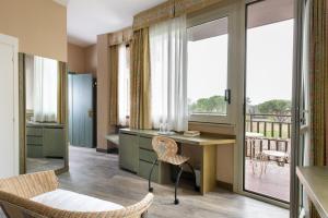 Rõdu või terrass majutusasutuses Grand Hotel Panoramic