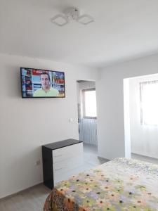 Μια τηλεόραση ή/και κέντρο ψυχαγωγίας στο Apartament IRIS Băile Herculane