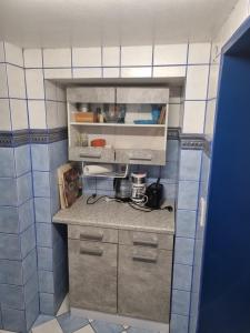 Kuchyň nebo kuchyňský kout v ubytování Ferienwohnung Dietel
