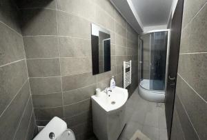 Koupelna v ubytování Aigi Rooms Vila