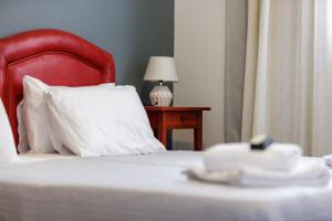 Posteľ alebo postele v izbe v ubytovaní Yiannis Apartments