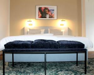 Postel nebo postele na pokoji v ubytování Piesteritzer Hof - Hotel Garni