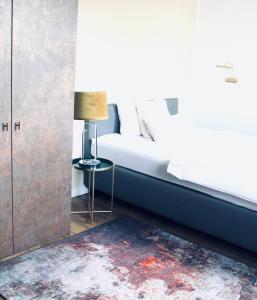 Postel nebo postele na pokoji v ubytování Piesteritzer Hof - Hotel Garni