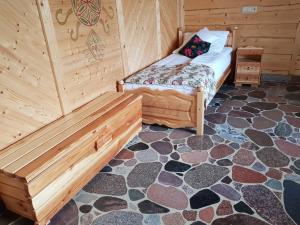 Posteľ alebo postele v izbe v ubytovaní Chata Góralska i Pokoje Gościnne