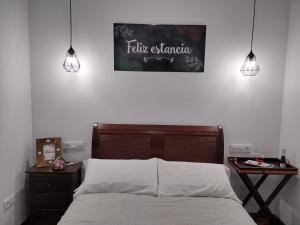 A bed or beds in a room at Mi Rinconcito