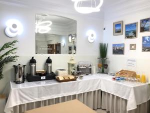 Príslušenstvo na prípravu kávy alebo čaju v ubytovaní Hostal La Mexicana