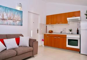 Kuchyň nebo kuchyňský kout v ubytování Cvita apartments