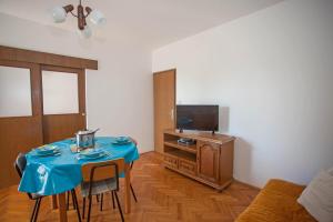 Televízia a/alebo spoločenská miestnosť v ubytovaní Apartments and Room Agata