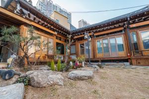 Zahrada ubytování Aega Hanok Guesthouse